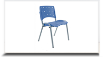Cadeiras empilhveis para escritrio - Cadeira Triangular fixa empilhvel