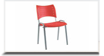 Cadeiras empilháveis para escritório - Cadeira ISO Color base preta 