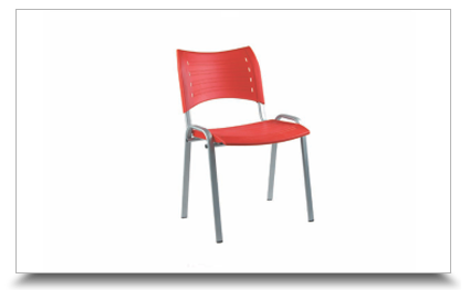 Cadeiras empilhveis para escritrio - Cadeira ISO Color base preta
