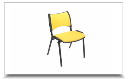 Cadeiras empilhveis para escritrio - Cadeira ISO revestida