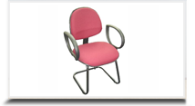 Cadeiras fixas para escritório - Cadeira secretária executiva 