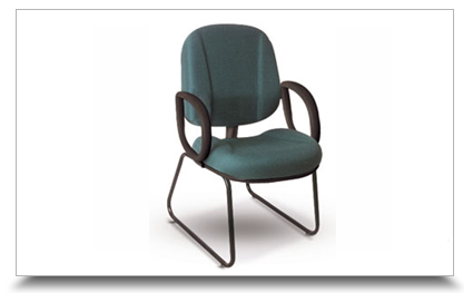 Cadeiras fixas para escritrio - Cadeira diretor lombar sky, com lmina e braos