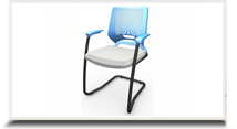 Cadeiras fixas para escritrio - Cadeira matrix com braos, base 