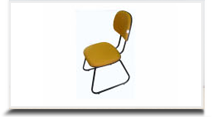 Cadeiras fixas para escritrio - Cadeira fixa Fraque lisa