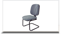 Cadeiras fixas para escritrio - Linha Estofada aproximao S