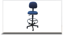 Cadeiras industriais para escritório - Cadeira Caixa II Estofada Secretária 