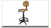 Cadeiras industriais para escritório - Cadeira Caixa II Estofada Secretária Ponta Caída 