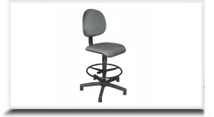 cadeiras industriais para escritorios - Cadeira Caixa II Estofoda Executivo 