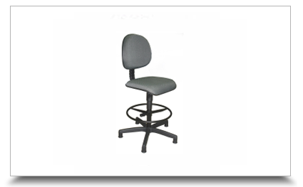 Cadeiras industriais para escritório - Cadeira Caixa II Estofoda  Executivo 