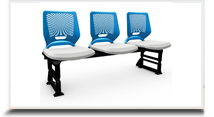 Cadeiras Longarinas para escritrio - Longarina Matrix  