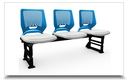 Cadeiras Longarinas para escritrio - Longarina Matrix