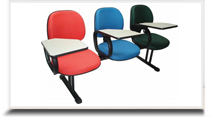 Cadeiras Longarinas para escritrio - Longarina universitria executiva