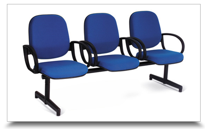 Cadeiras Longarinas para escritrio - Longarina diretor lisa