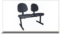 Cadeiras Longarinas para escritrio - Longarina Executiva Grande