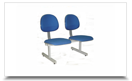 Cadeiras Longarinas para escritrio - Longarina Executiva sem Braos