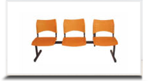 Cadeira Longarina para Escritrio - Longarina ISO 3 lugares 