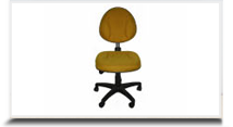 Cadeiras operacionais para escritório - Cadeira Executiva Lombar Ovalada