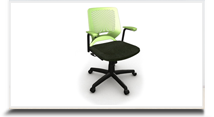 Cadeiras operacionais para escritório - Cadeira giratoria verde pr