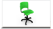 Cadeiras operacionais para escritório - Cadeira operacional verde 