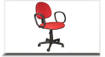 Cadeiras operacionais para escritório - Cadeira executiva braço fino 
