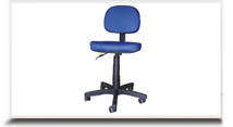 Cadeiras operacionais para escritório - Cadeira secretária espuma grossa 