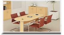 Mesas para reuniões para escritório - Mesa linha UNO modelo 3 