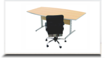 Mesas para reuniões para escritório - Mesa Reunião Dix modelo 2